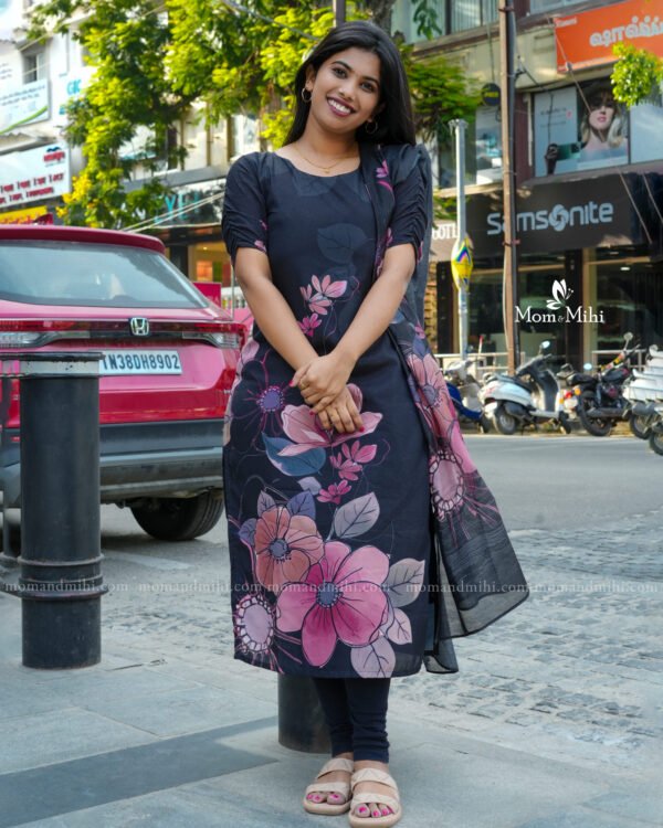Bloom Kurti Set-Non Feeding view 3