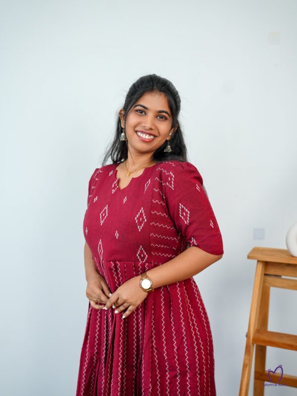 Rashi Feeding Dress [With Zips] |With Lining view 2