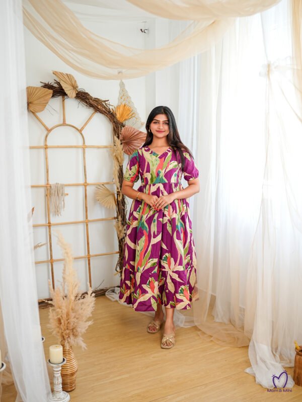 Mina Feeding Dress [With Zips] |With Lining