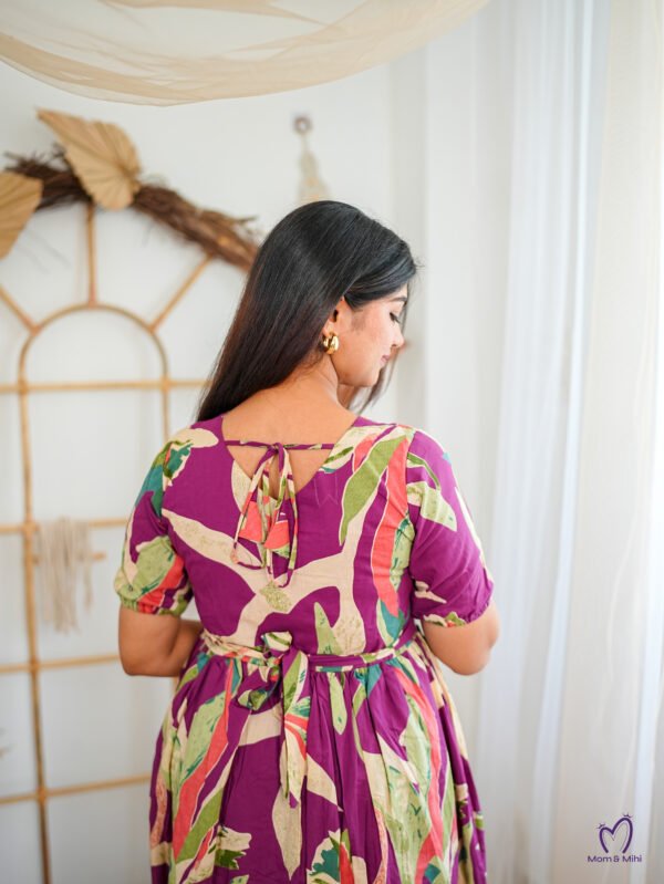 Mina Feeding Dress [With Zips] |With Lining view 3