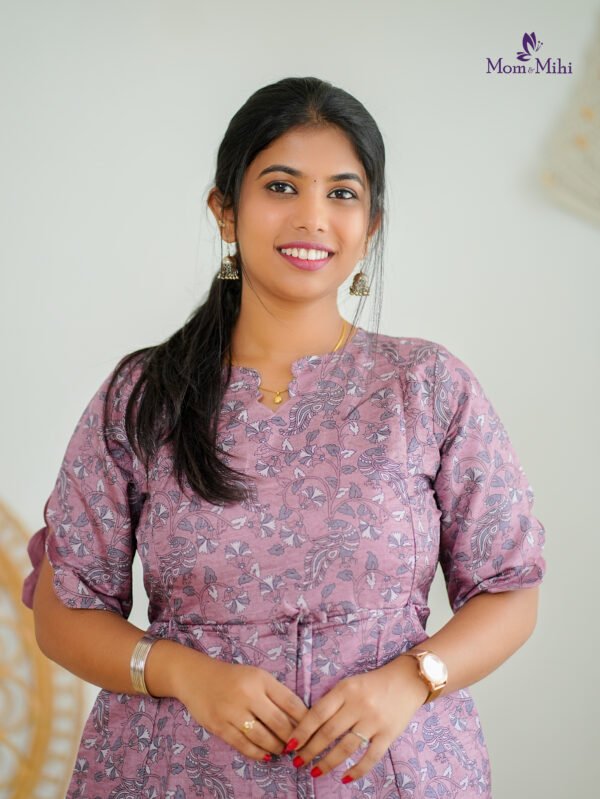 Inila Feeding Dress [With Zips] |With Lining view 3