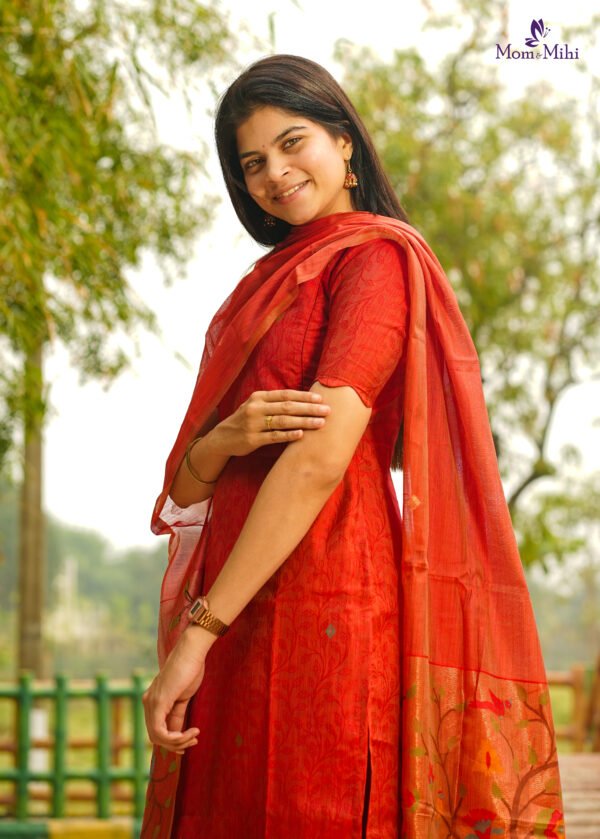 Khushi Maternity Kurti set [ Top + Bottom + Dupatta] alt