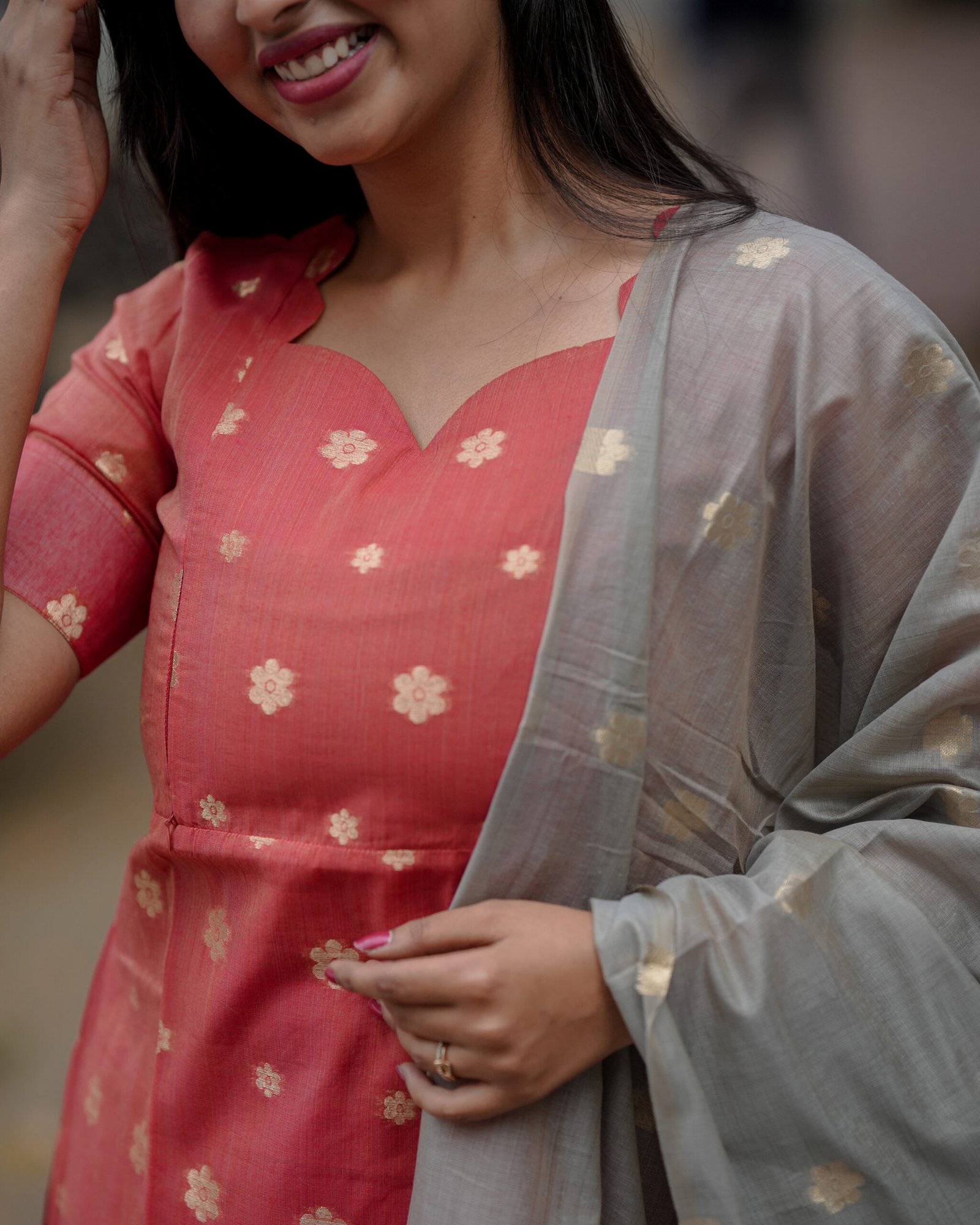 Nira Maternity Kurti set [ Top +Dupatta] view 3