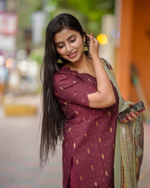 Yazh Maternity Kurti set [ Top + Bottom + Dupatta] view 2