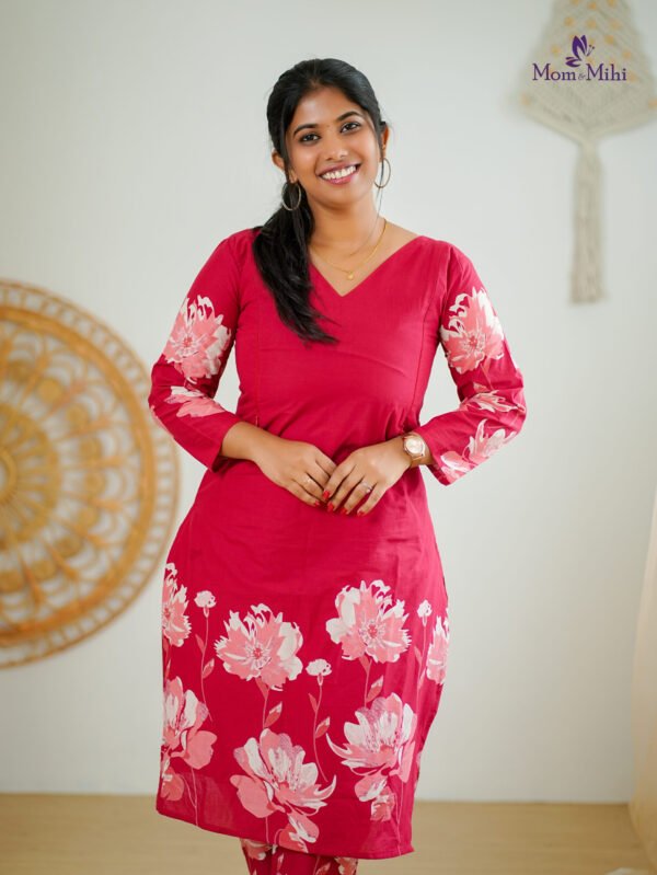 CherryBlossom Maternity Co-ord Set [ Top + Bottom]