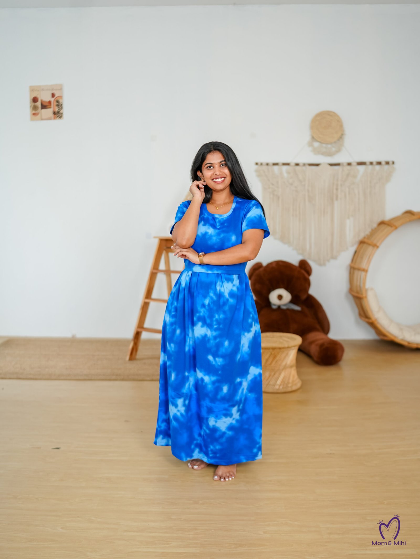 Maxi Nihira Soft Cotton Maternity Dress view 2