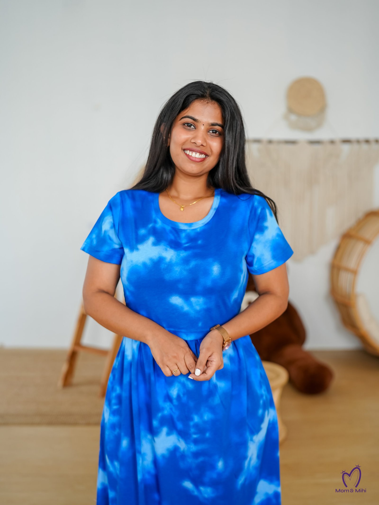 Maxi Nihira Soft Cotton Maternity Dress view 3