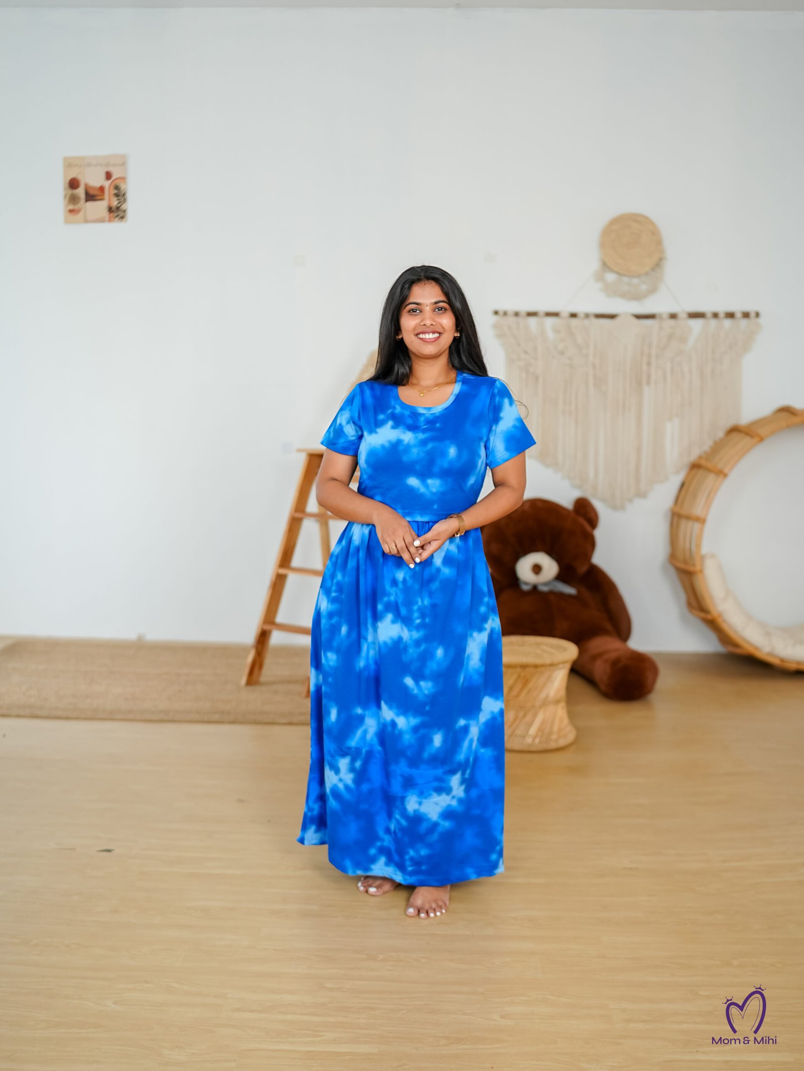 Maxi Nihira Soft Cotton Maternity Dress