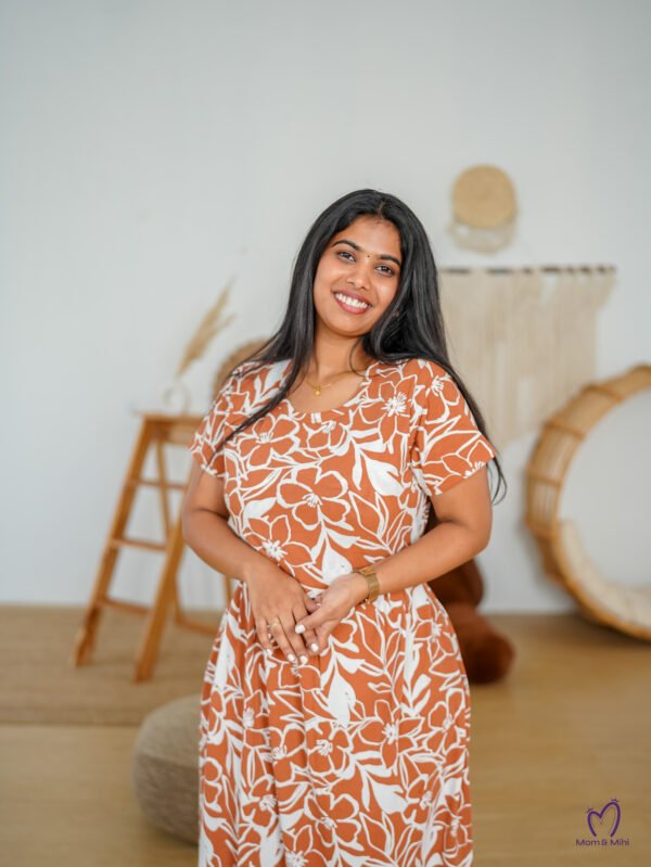 Maxi Tanviya Soft Cotton Maternity Dress view 2