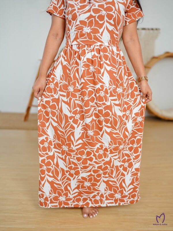 Maxi Tanviya Soft Cotton Maternity Dress view 3