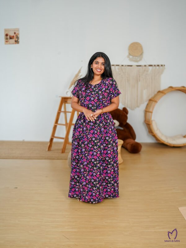 Maxi Meghana Soft Cotton Maternity Dress alternate