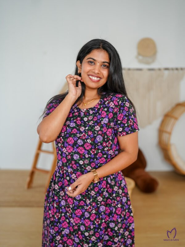 Maxi Meghana Soft Cotton Maternity Dress – Minya The Design Studio