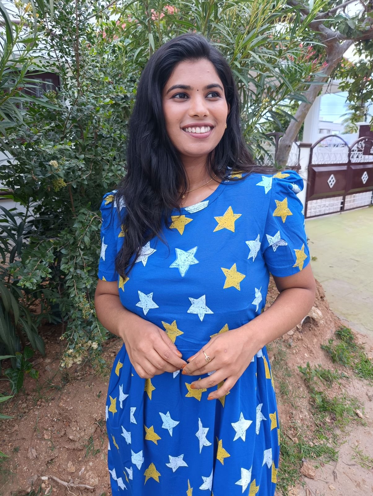 Premium Maxi Sravya Soft Cotton Dress alt