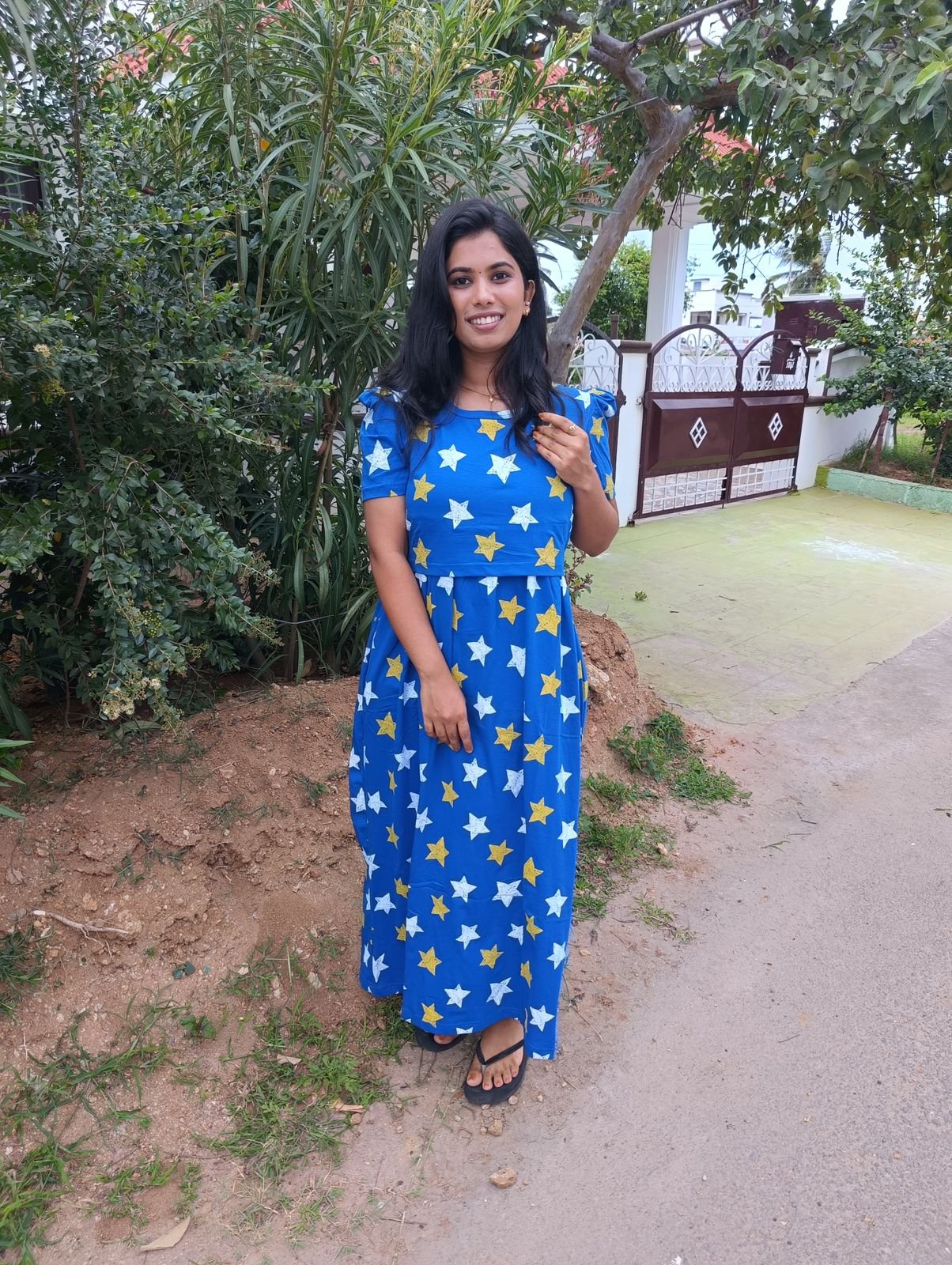 Premium Maxi Sravya Soft Cotton Dress