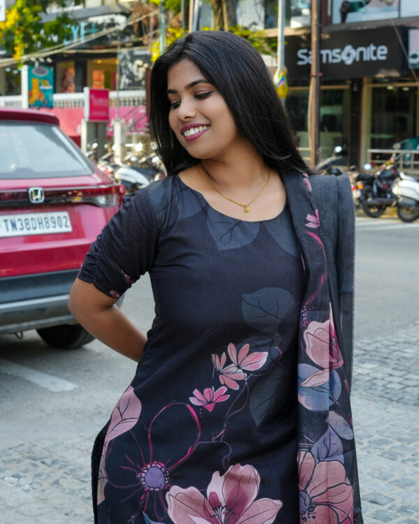 Bloom Kurti Set-Non Feeding view 4
