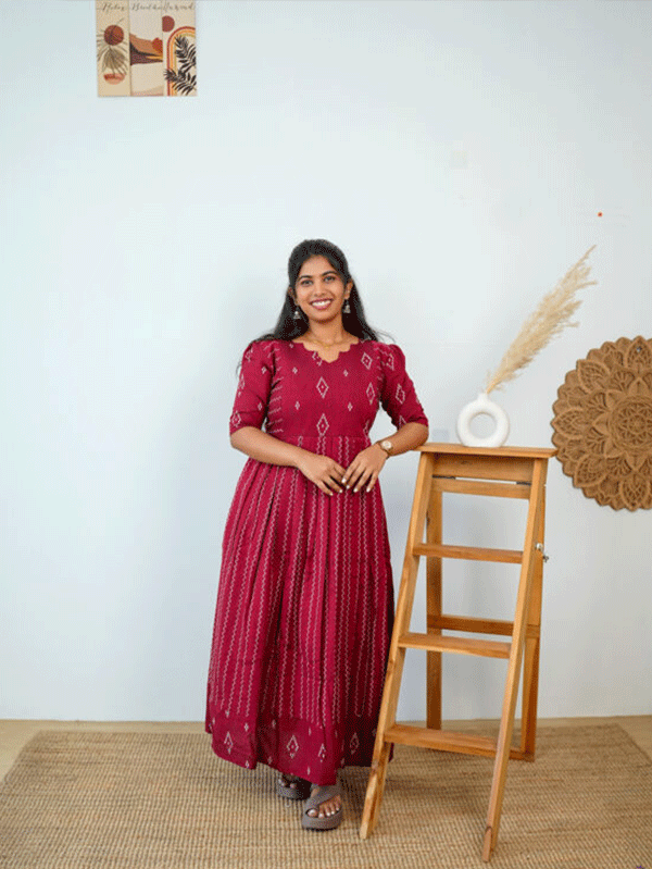 Rashi Feeding Dress [With Zips] |With Lining