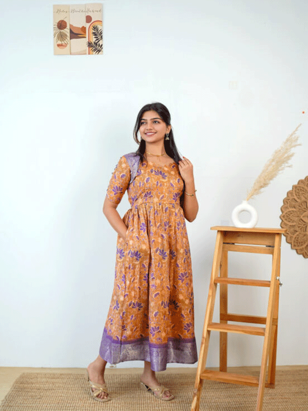 Tanya Feeding Dress [With Zips] |With Lining
