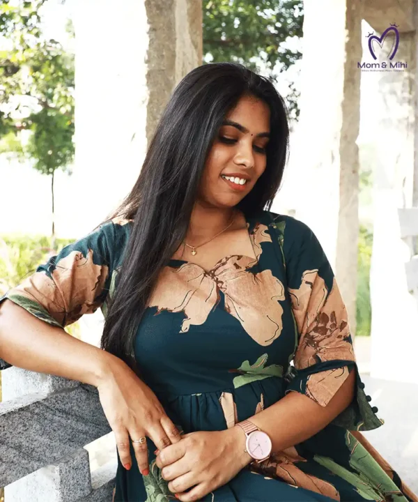 Esha Feeding maxi with zips – Minya The Design Studio