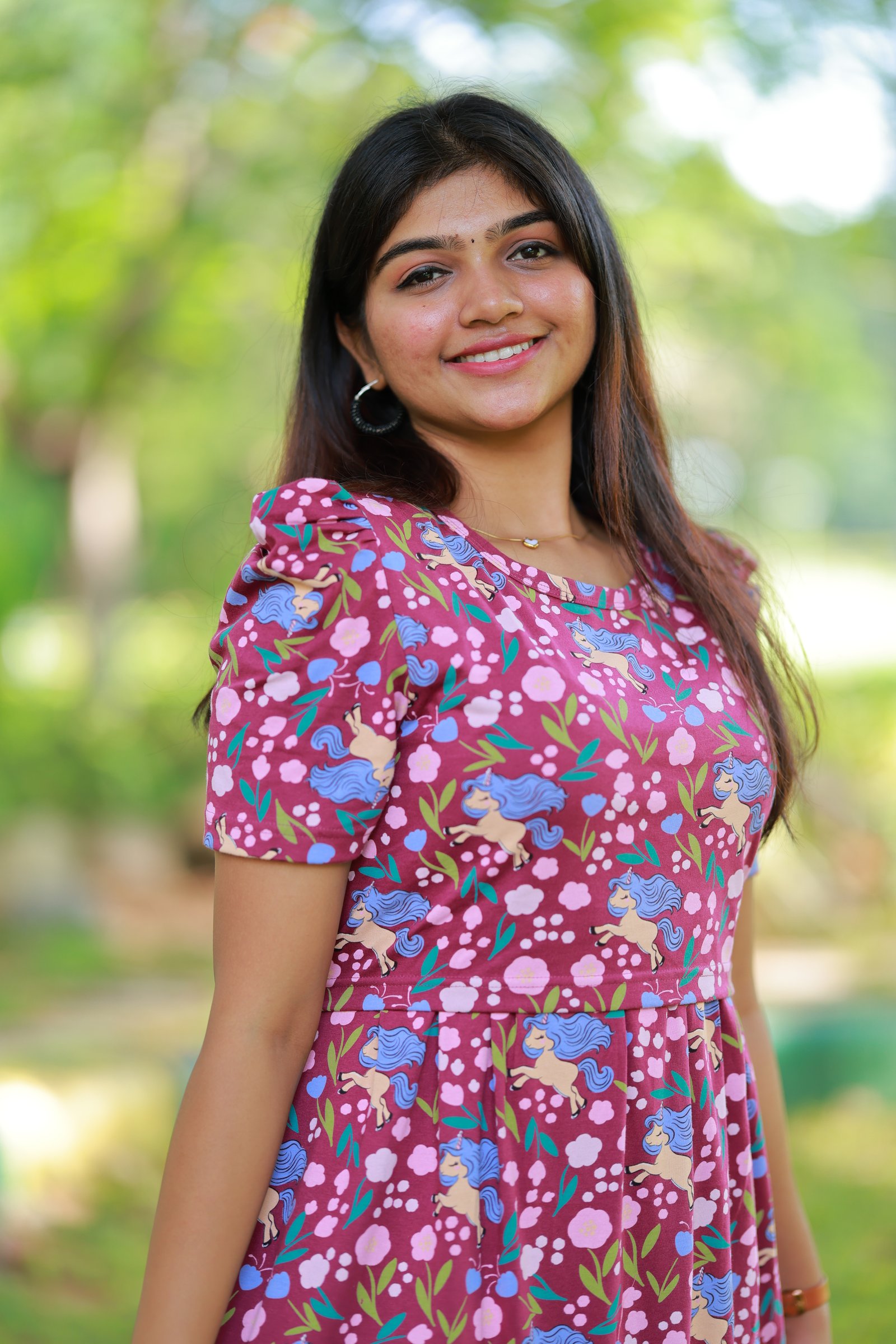 Maxi Senthangal Soft Cotton Maternity Dress| Frill Model view 5