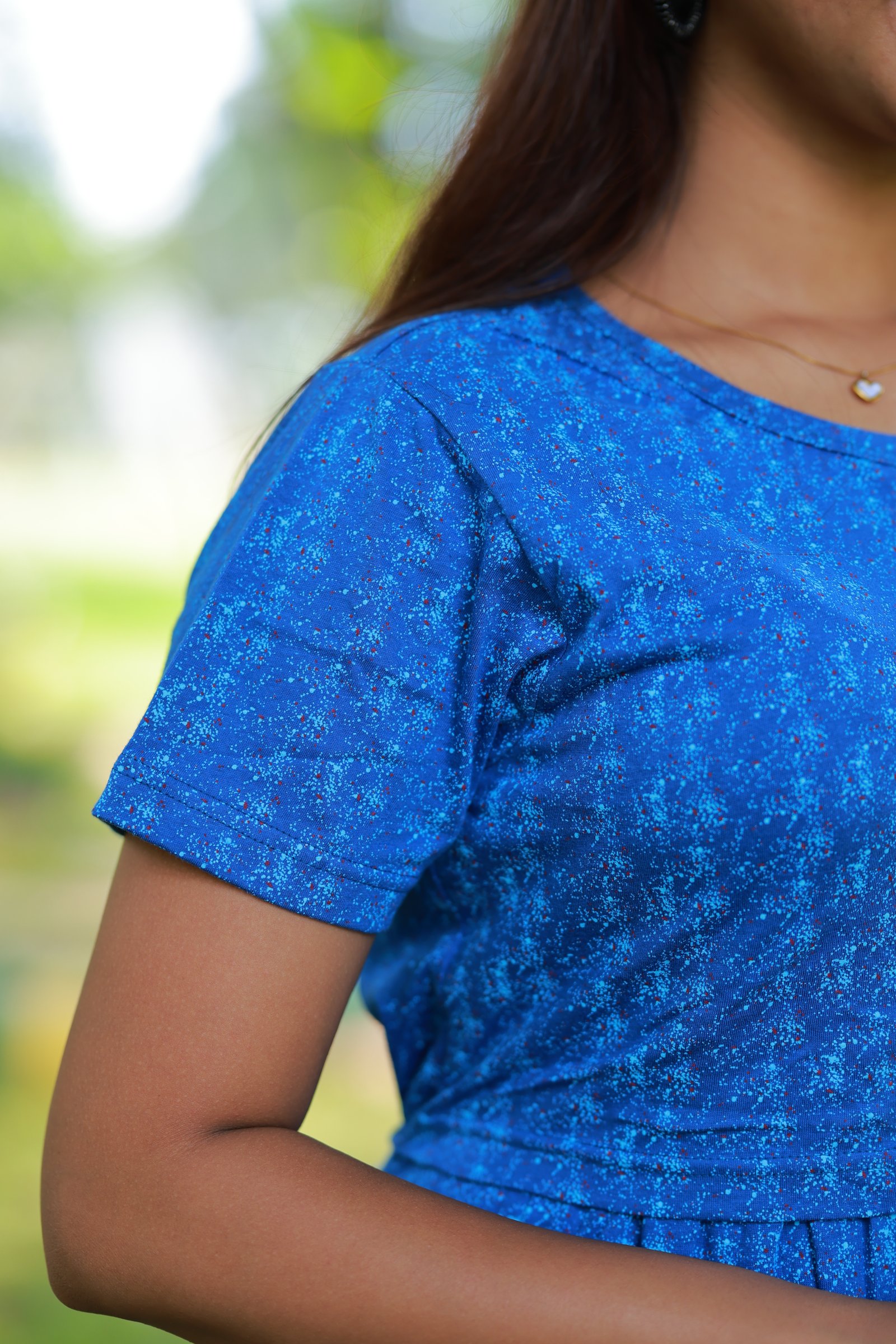 Maxi Rithanya Soft Cotton Maternity Dress| Frill Model view 5