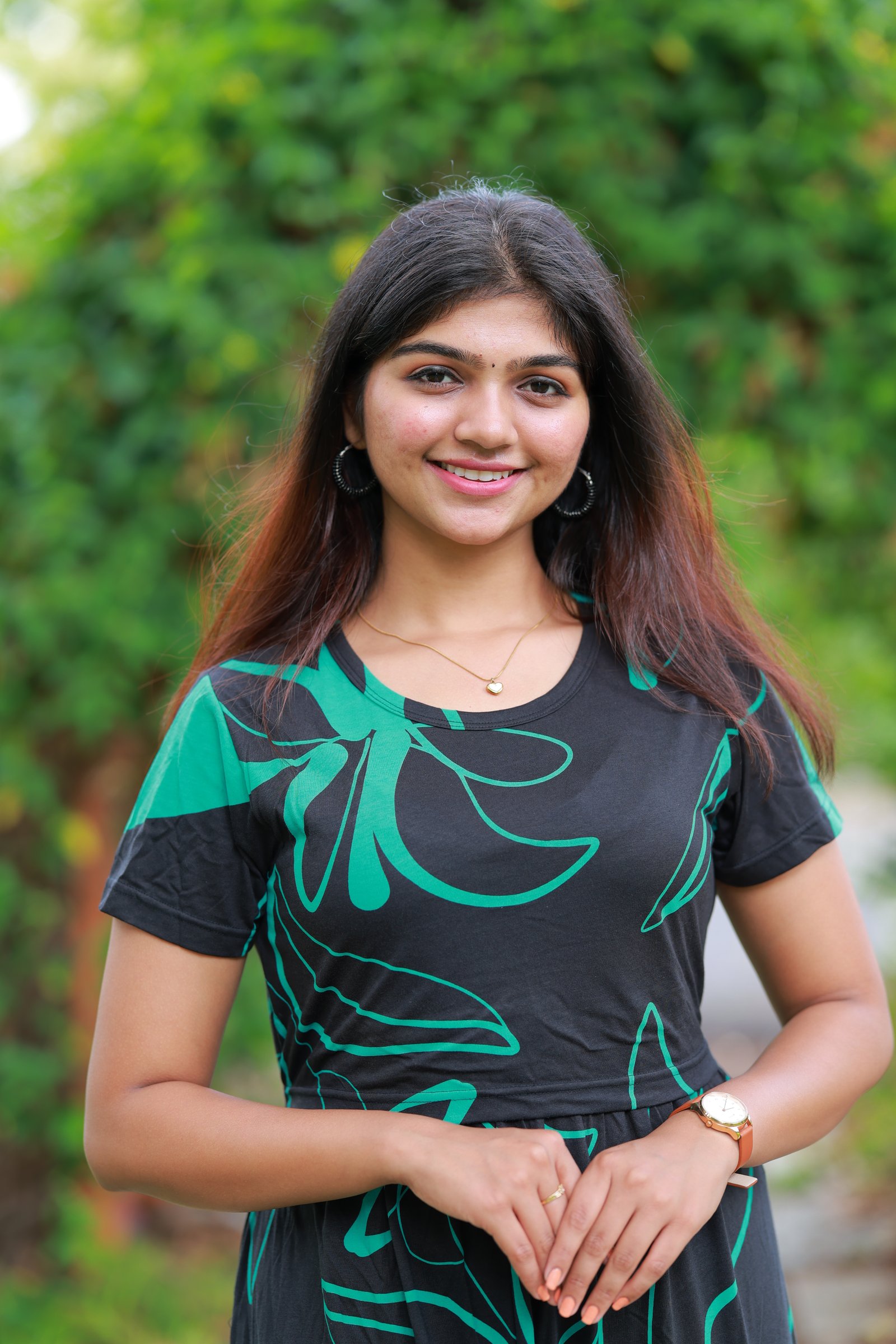 Maxi Ranjani Soft Cotton Maternity Dress| Frill Model view 4