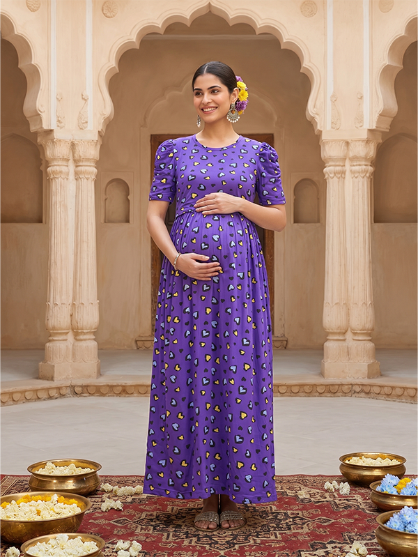 Maxi Arpana Soft Cotton Maternity Dress – Moms And Mihi
