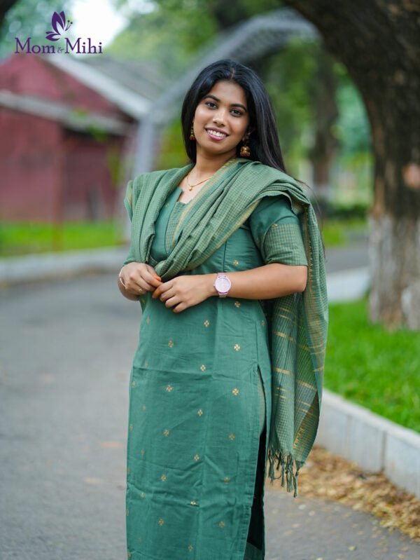 Veshanayagi Maternity Kurti set [ Top + Bottom + Dupatta] – alternate view