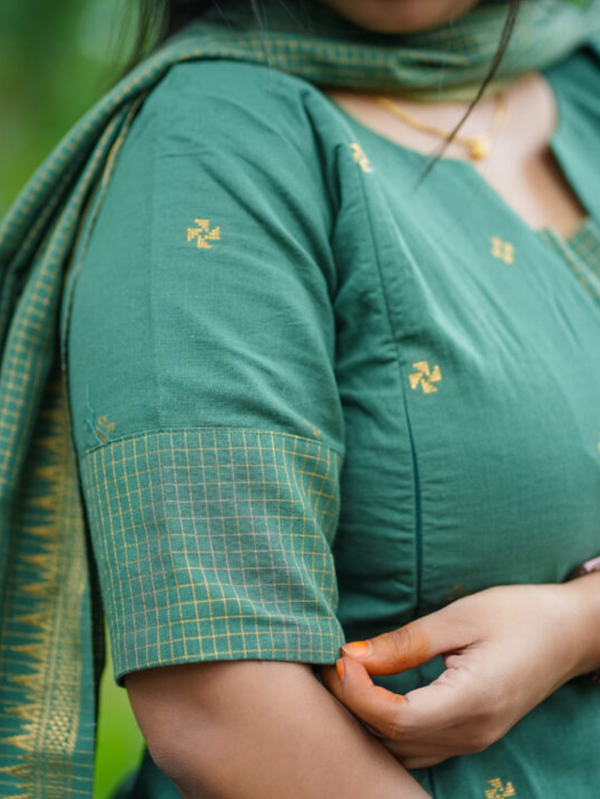 Vethanayagi Maternity Kurti set [ Top + Bottom + Dupatta] view 4