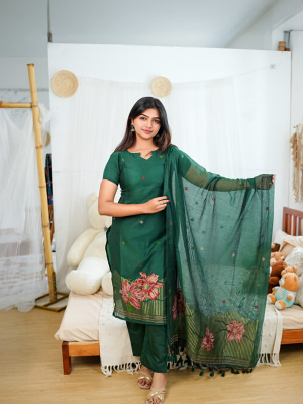 Umayal Maternity Kurti set [ Top + Bottom + Dupatta]