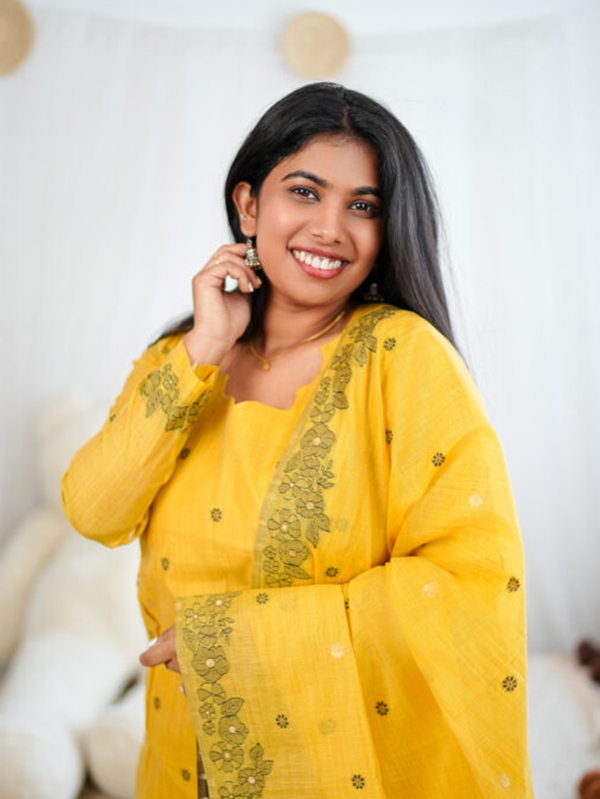 Rishya Maternity Kurti set [ Top + Bottom + Dupatta] view 3