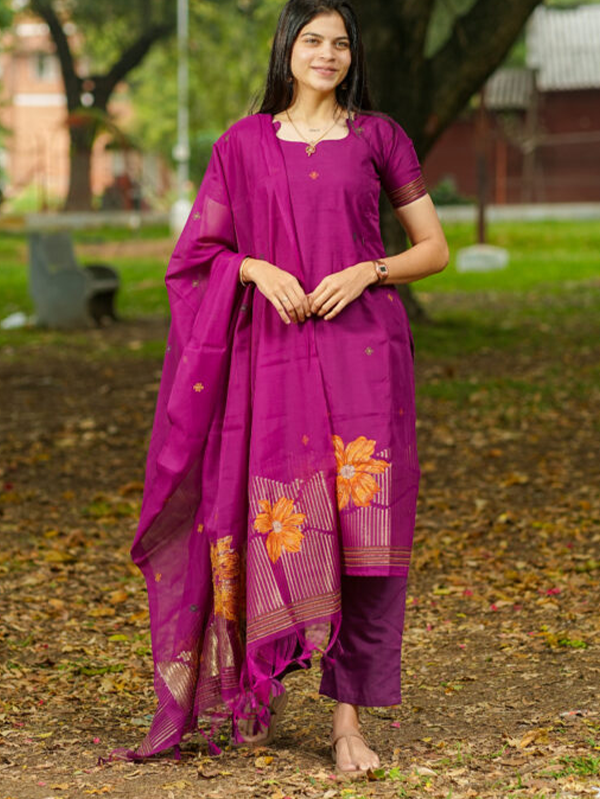 Sakthi Maternity Kurti set [ Top + Bottom + Dupatta] – Minya The Design Studio
